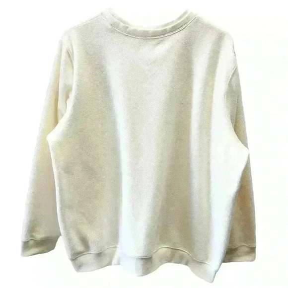 Vintage Tradition Fleece Crewneck Sweatshirt Snowflake Embroidered Ivory 3X - Picture 2 of 16